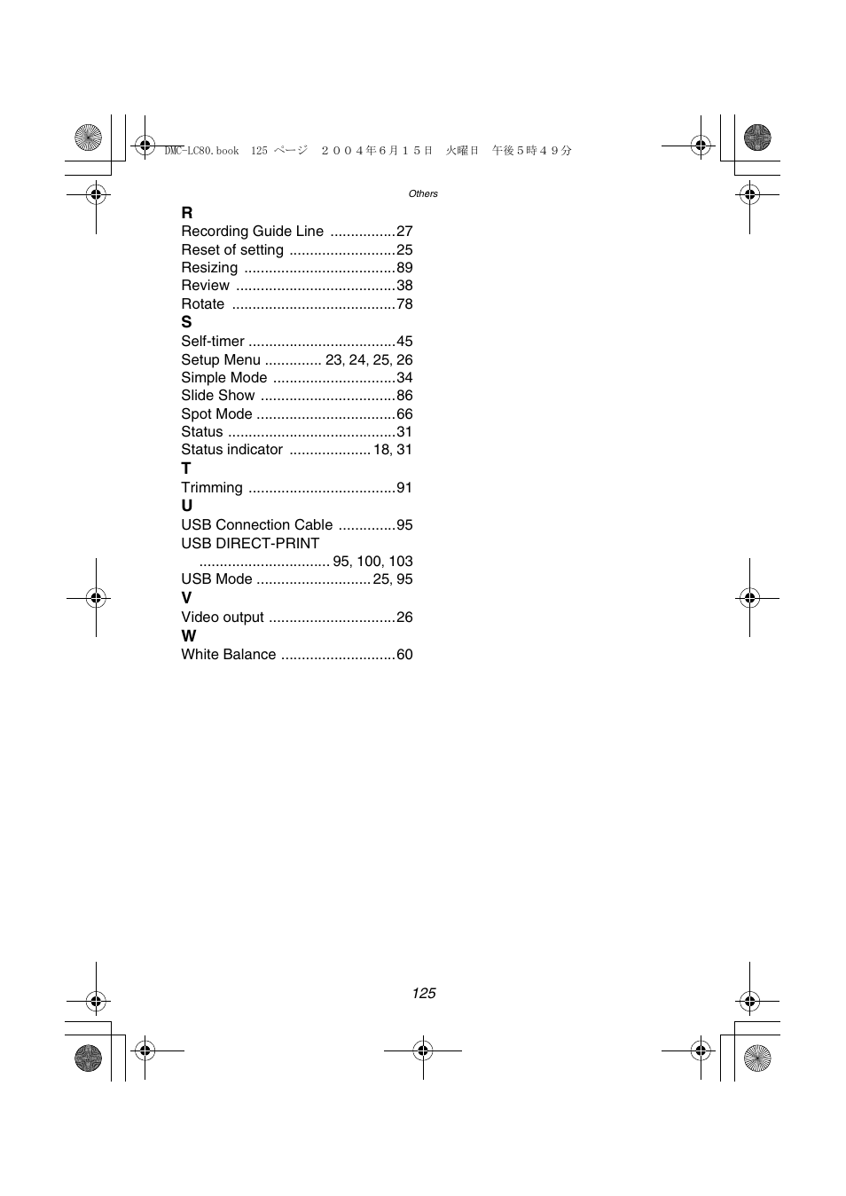 Panasonic DMC-LC70PP User Manual | Page 125 / 128