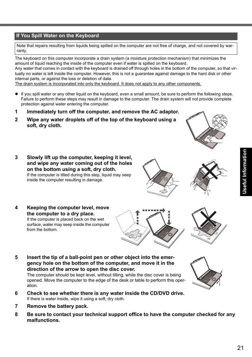 Panasonic CF-Y7 series User Manual | Page 21 / 44