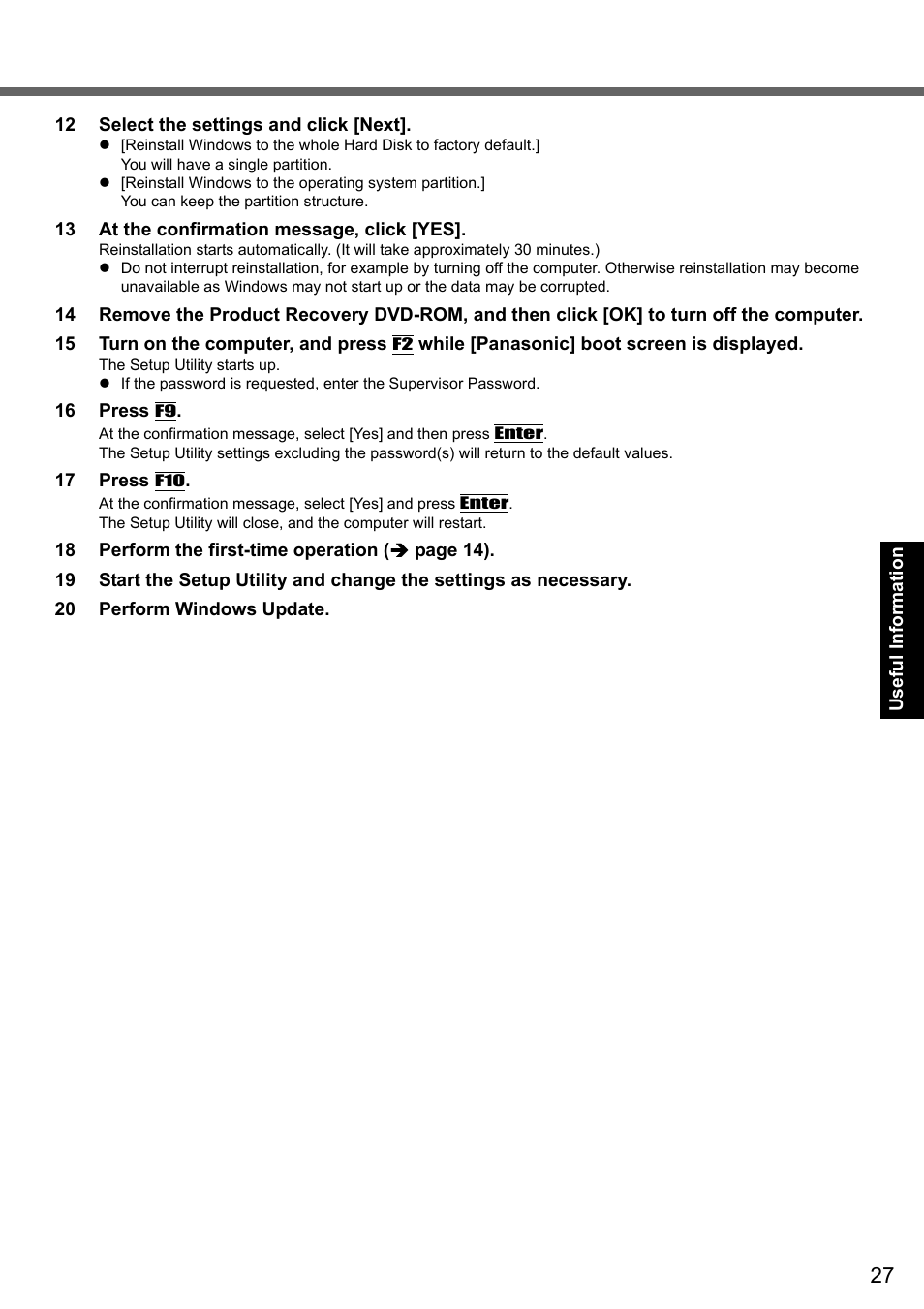 Panasonic CF-Y7 series User Manual | Page 27 / 44