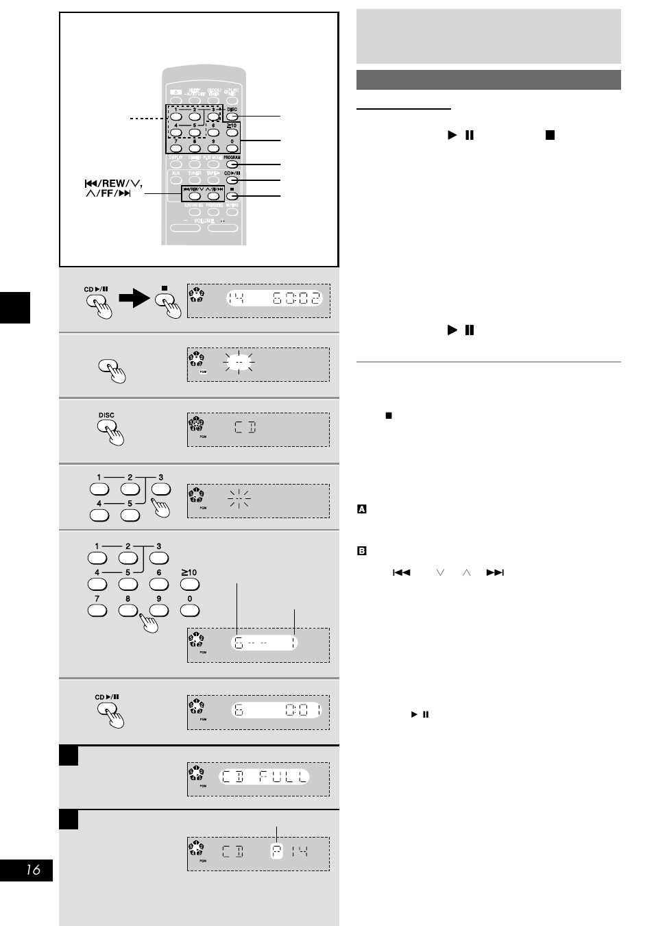 Program play | Panasonic SC-AK300 User Manual | Page 16 / 28