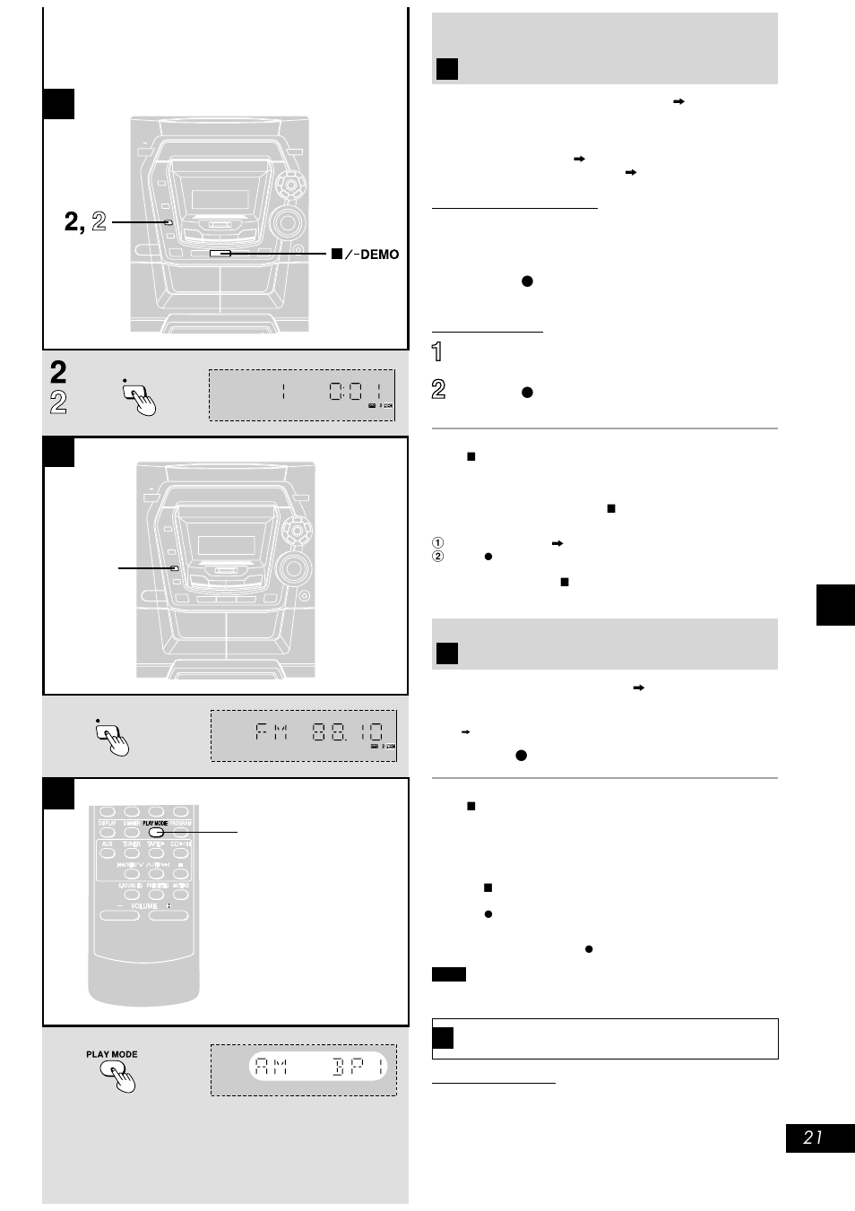 Recording from compact discs, Recording from radio broadcasts, Do steps 1 to 4 on page 17 | Press [ a rec] to start recording, Tune to the required station | Panasonic SC-AK300 User Manual | Page 21 / 28