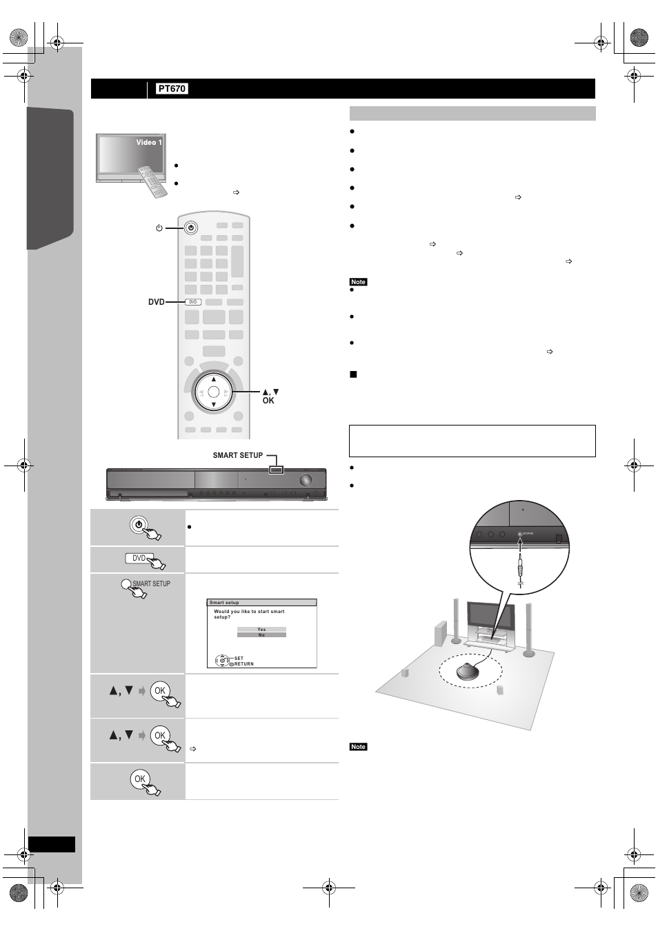 Quick start gu ide | Panasonic SC-PT673 User Manual | Page 12 / 40
