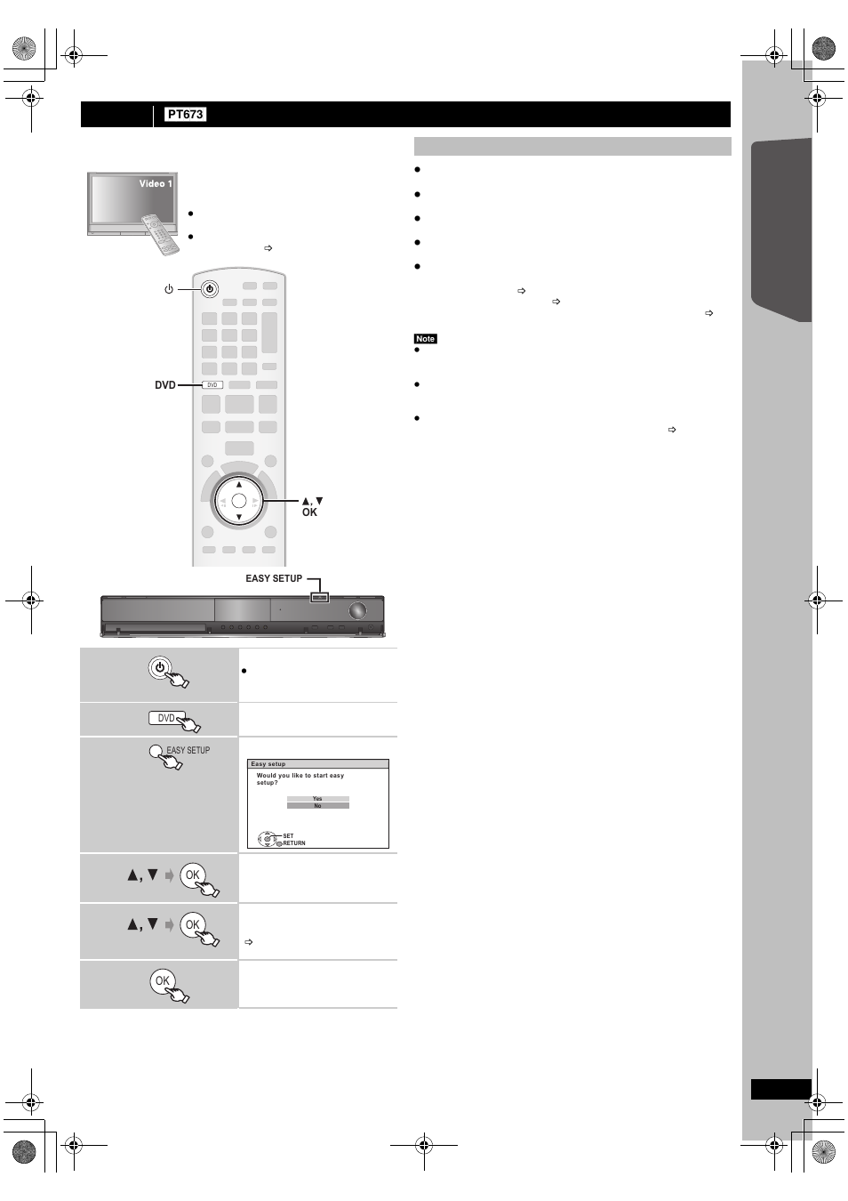 Quick start gu ide | Panasonic SC-PT673 User Manual | Page 13 / 40