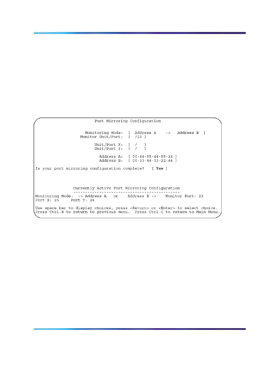 Port mirroring configuration rules | Panasonic 470 User Manual | Page 21 / 132