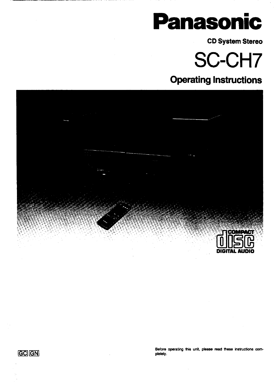 Panasonic SC-CH7 User Manual | 61 pages