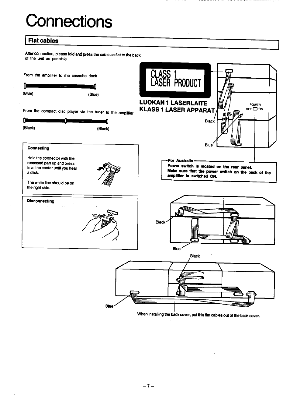 Connections | Panasonic SC-CH7 User Manual | Page 7 / 61
