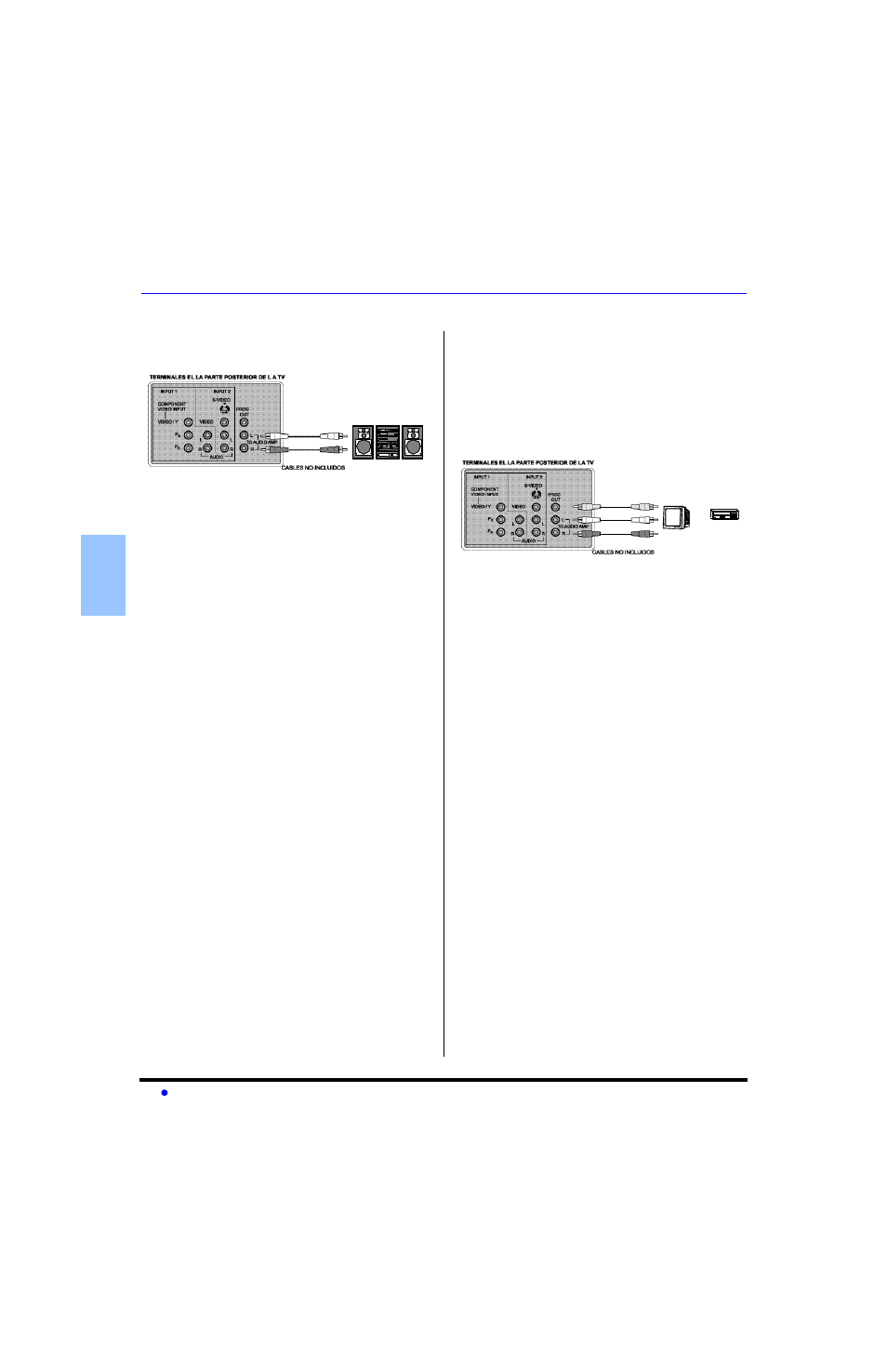Conexion del amplificador de sonido, Conexion de salida programable | Panasonic CT-32SL13 User Manual | Page 32 / 81