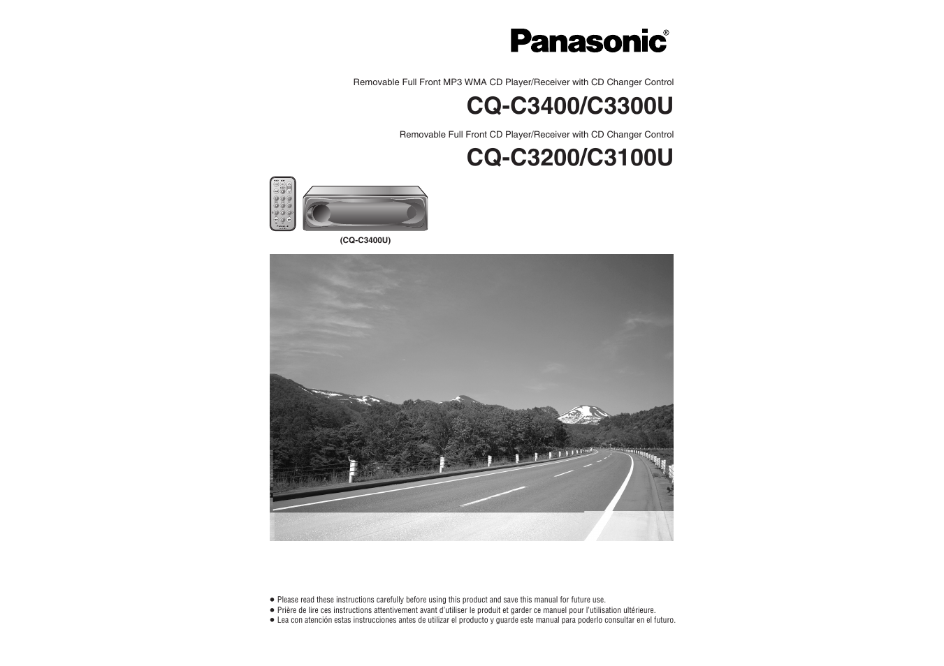 Panasonic CQ-C3100U User Manual | 13 pages