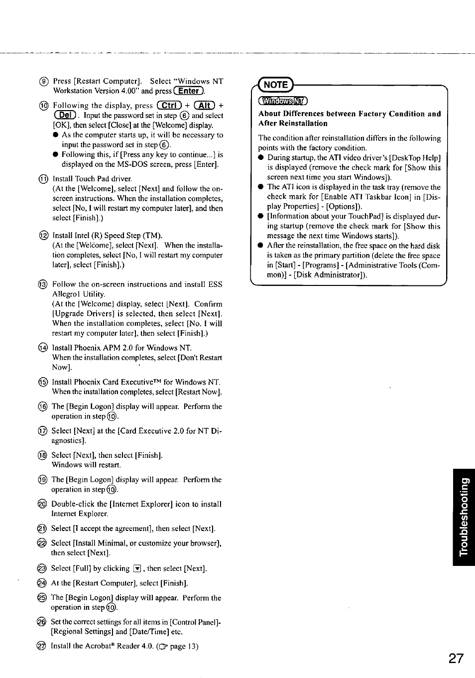 Panasonic CF-48 User Manual | Page 27 / 38