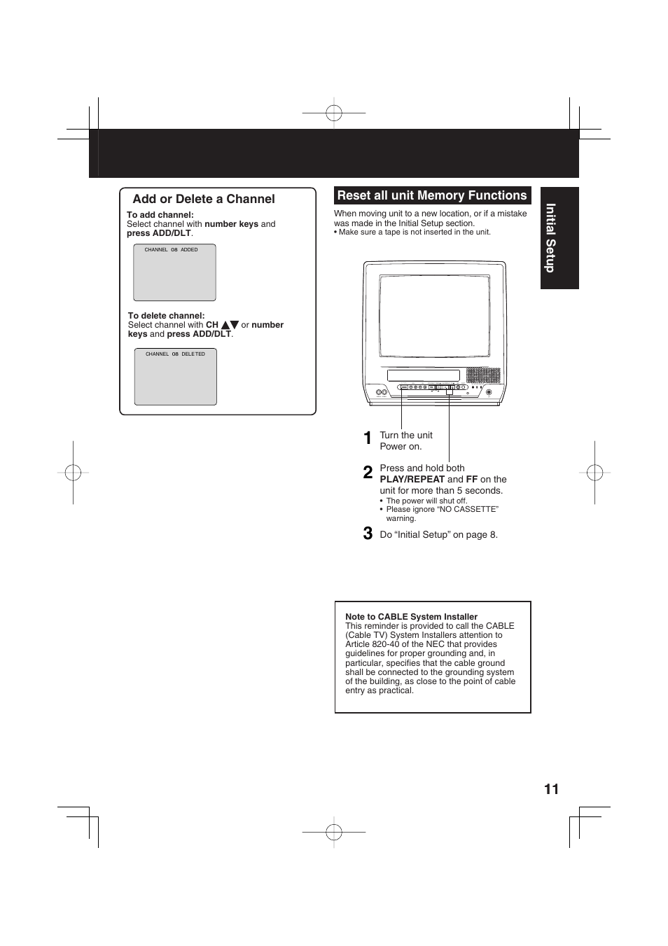 Panasonic AG-520F User Manual | Page 11 / 36