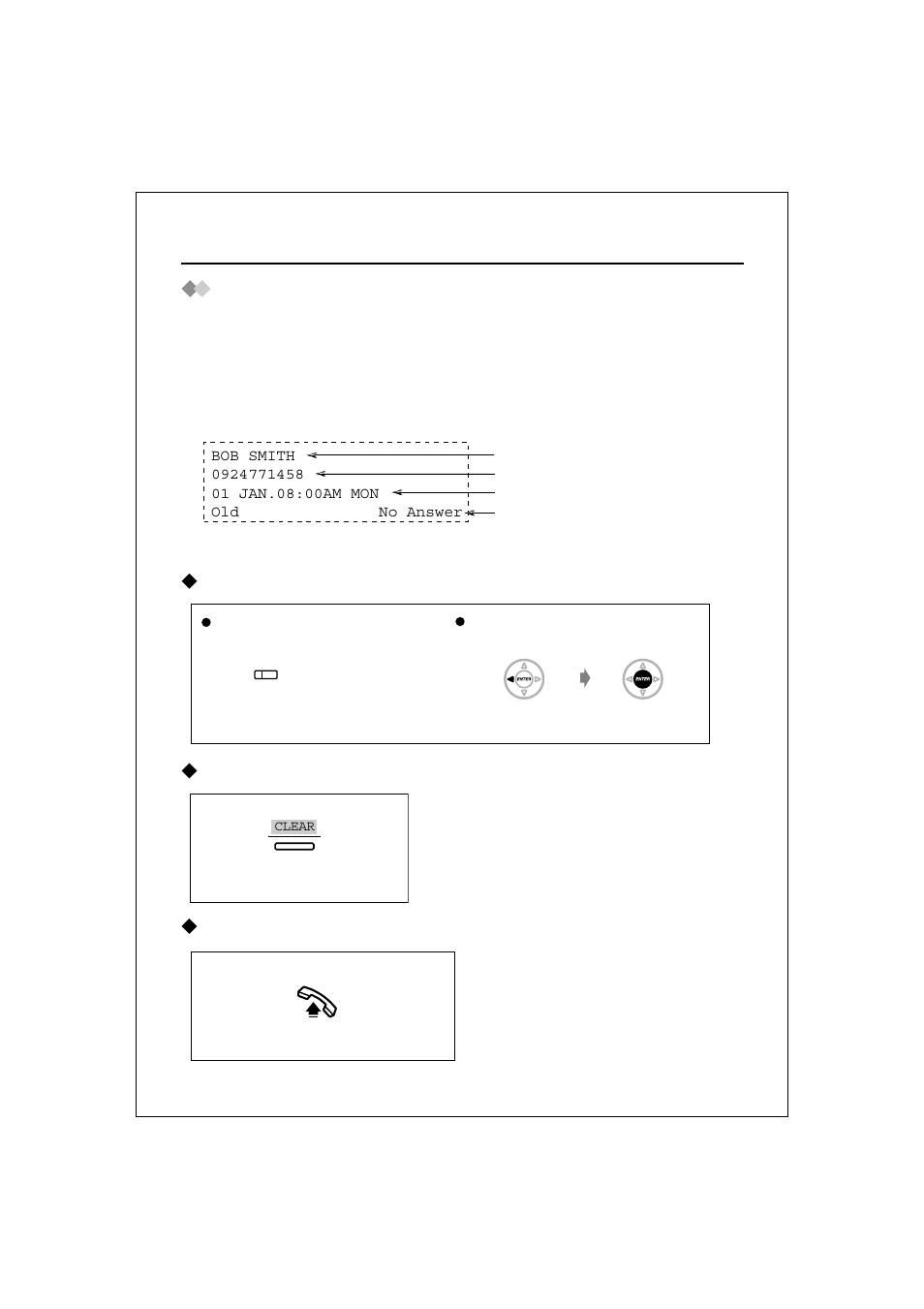 Using the display proprietary telephone, Incoming call log | Panasonic KX-T7633 User Manual | Page 12 / 25