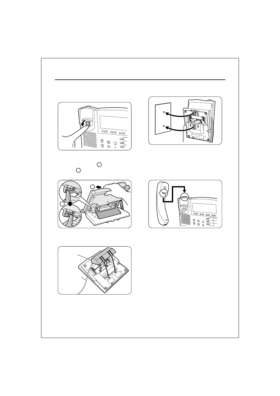 Wall mounting | Panasonic KX-T7633 User Manual | Page 20 / 25
