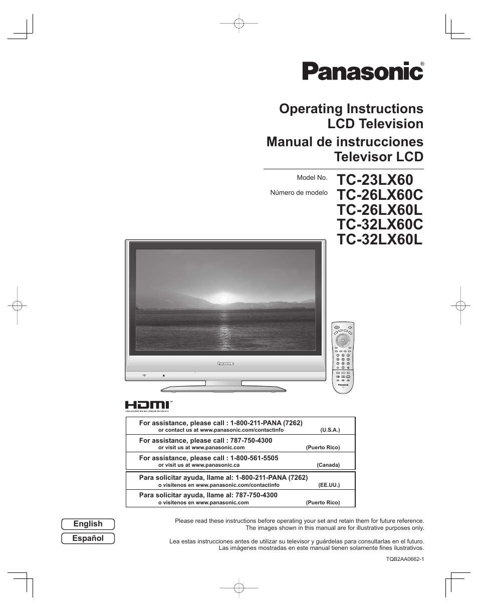 Panasonic TC-32LX60L User Manual | 34 pages