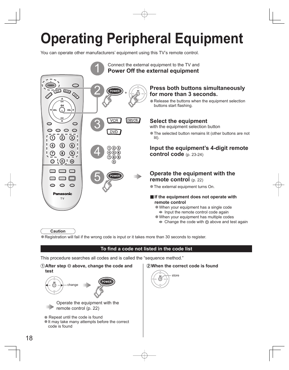 Operating peripheral equipment | Panasonic TC-32LX60L User Manual | Page 18 / 34