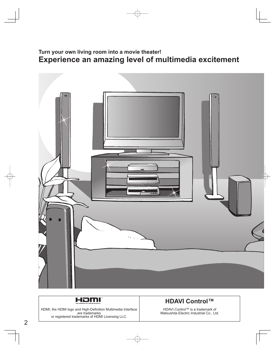 2hdavi control | Panasonic TC-32LX60L User Manual | Page 2 / 34