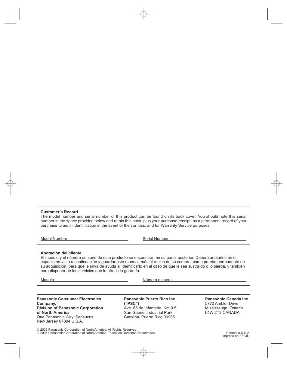 Panasonic TC-32LX60L User Manual | Page 34 / 34