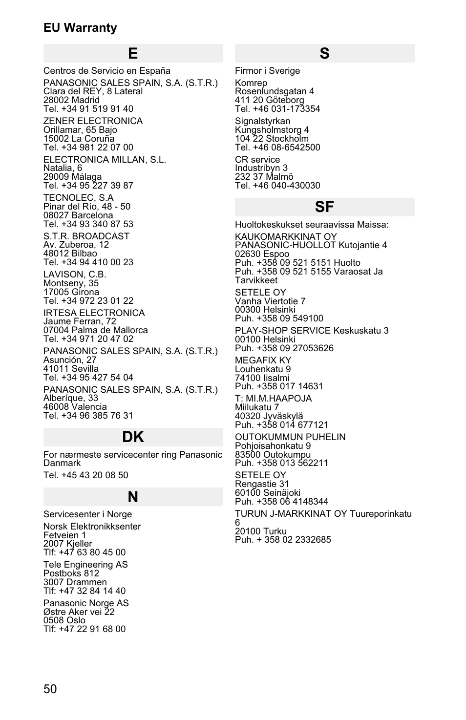 Panasonic EB-GD90 User Manual | Page 54 / 60