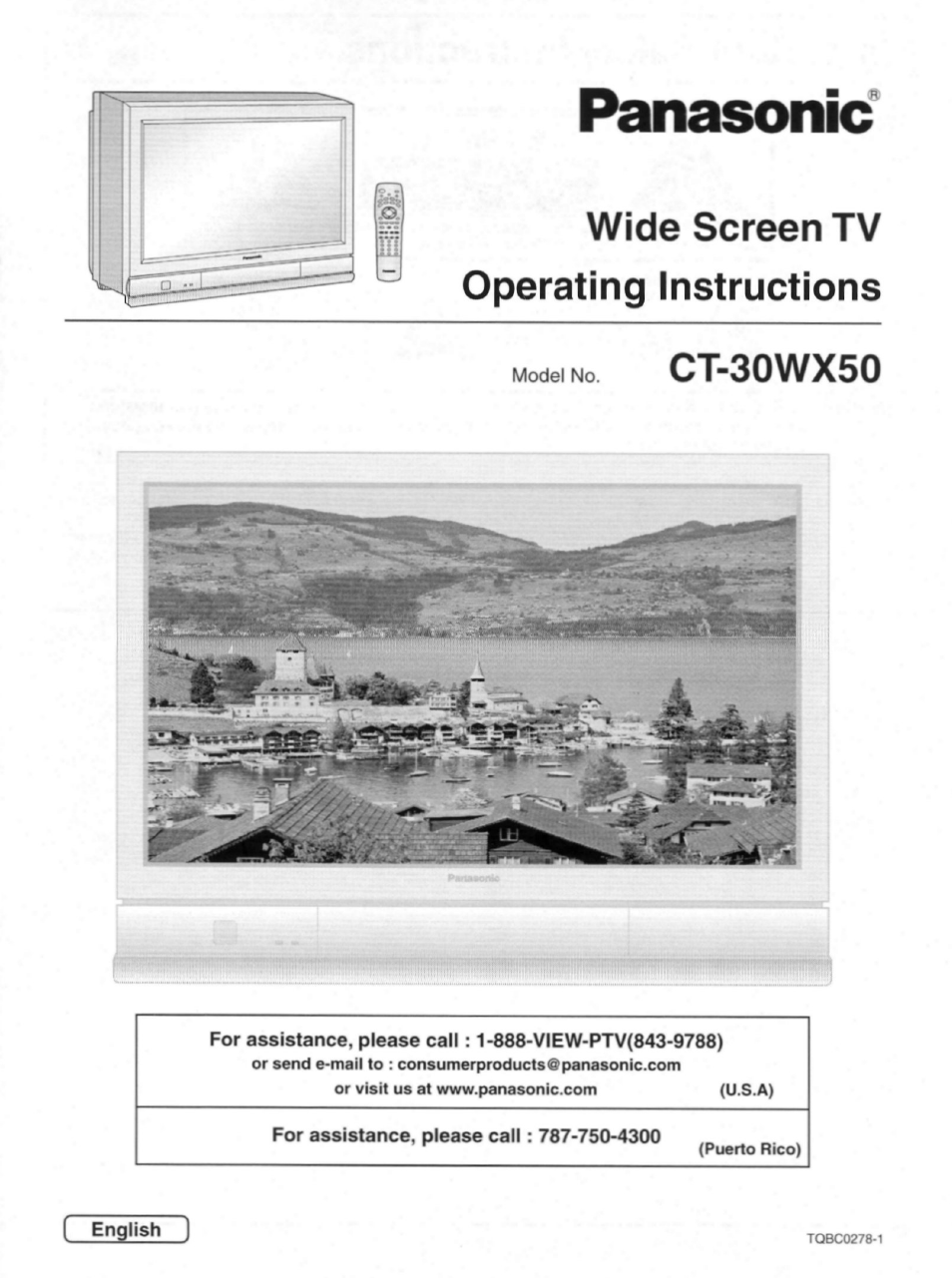 Panasonic CT-30WX50 User Manual | 72 pages