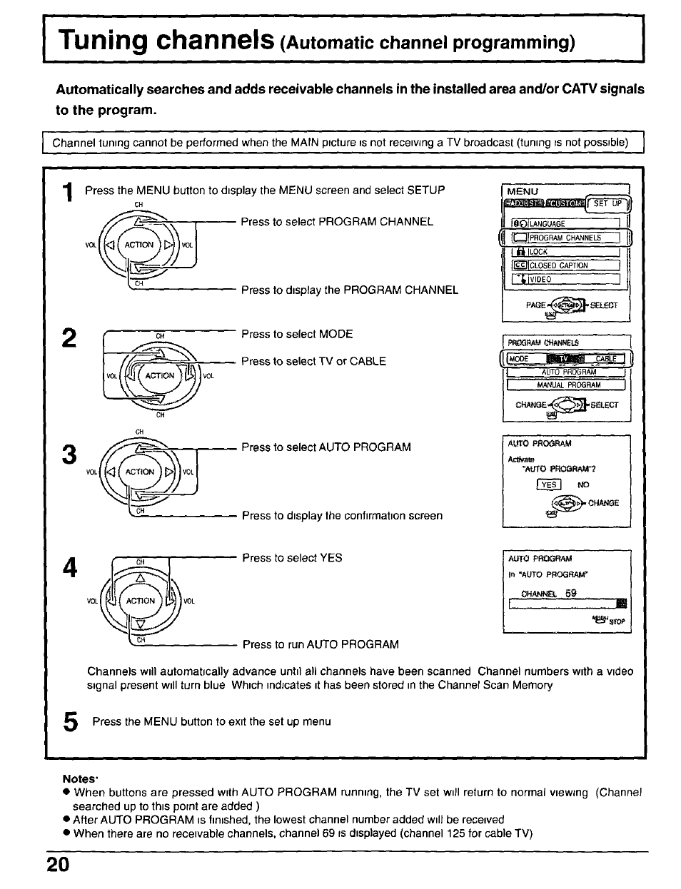 Notes | Panasonic CT-30WX50 User Manual | Page 20 / 72
