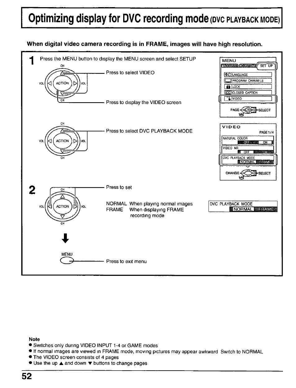Note | Panasonic CT-30WX50 User Manual | Page 52 / 72