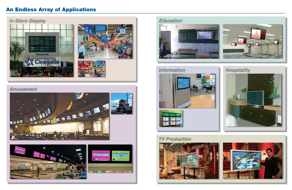 An endless array of applications | Panasonic SD 32HD37SD User Manual | Page 7 / 10