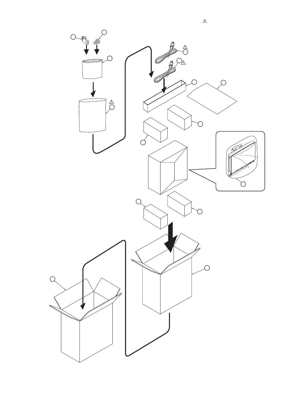 Packing parts assembly, Mpl-3 | Panasonic BT-LH1760P User Manual | Page 4 / 5