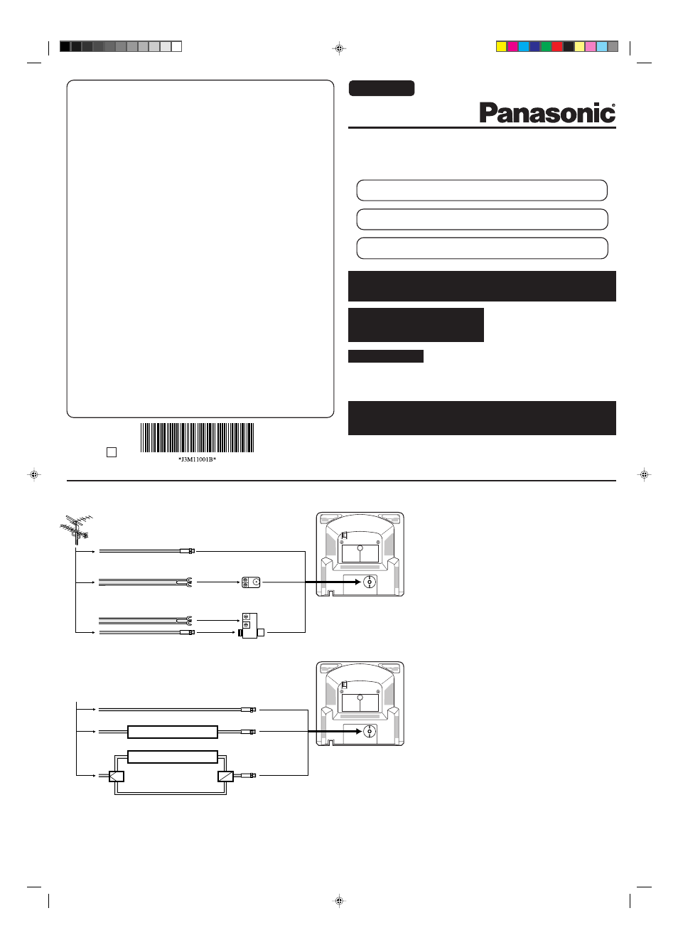 Panasonic CT 13R38S User Manual | 4 pages