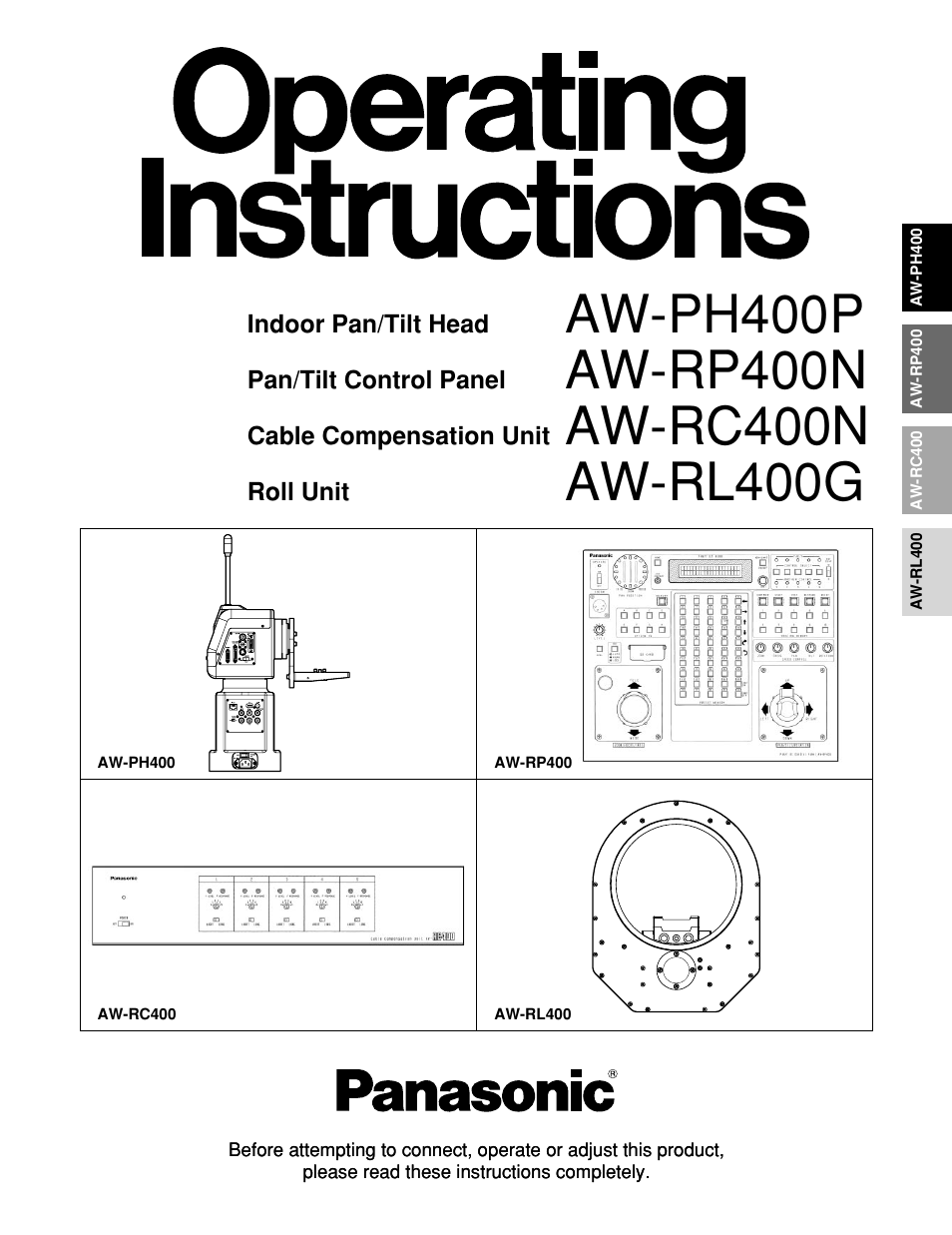 Panasonic AW-RP400 User Manual | 64 pages