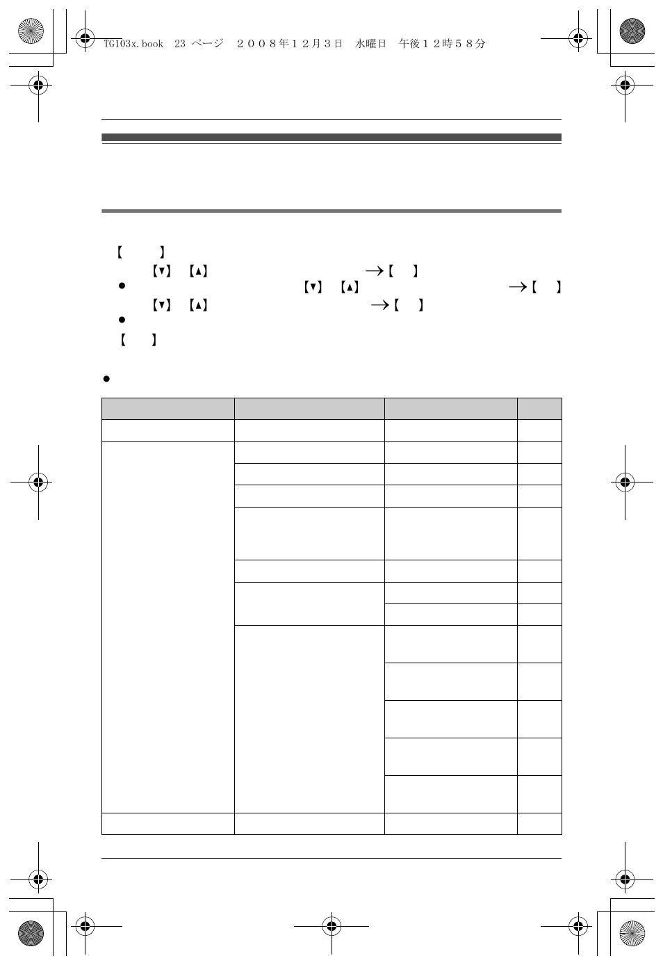 Programming, Programmable settings | Panasonic KX-TG1035 User Manual | Page 23 / 52