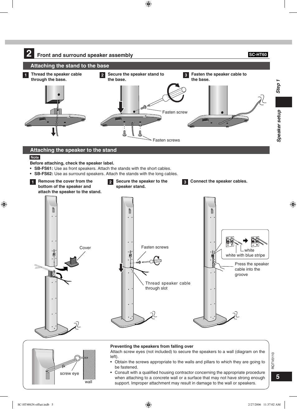 Panasonic SC-HT60 User Manual | Page 5 / 24