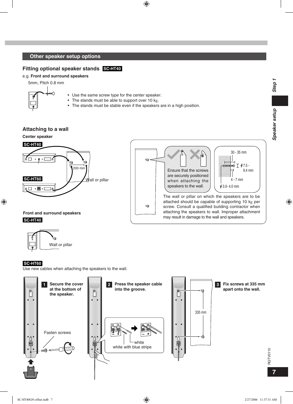 Panasonic SC-HT60 User Manual | Page 7 / 24