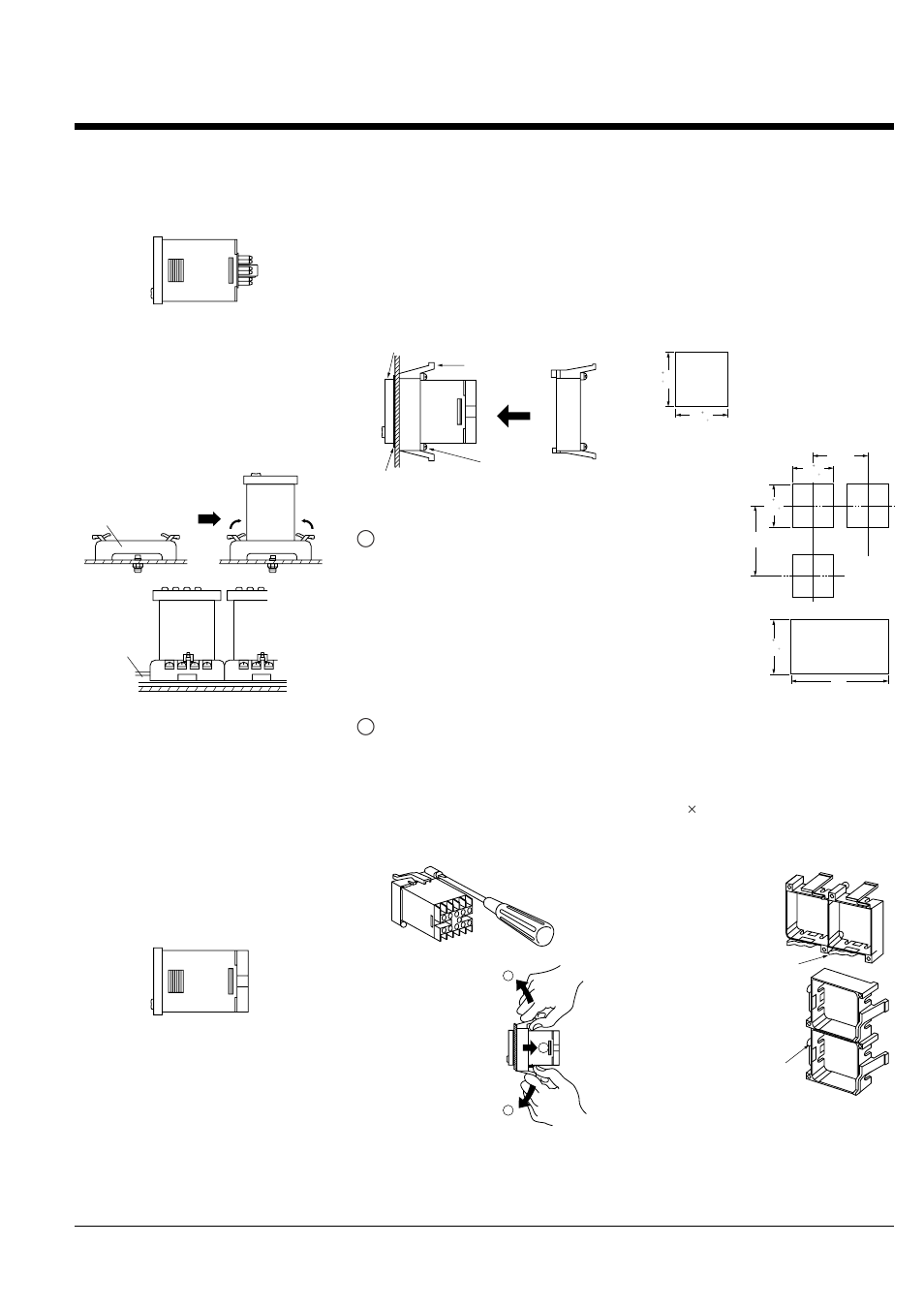 Installing din size counter, Installation methods | Panasonic LC2H User Manual | Page 26 / 34