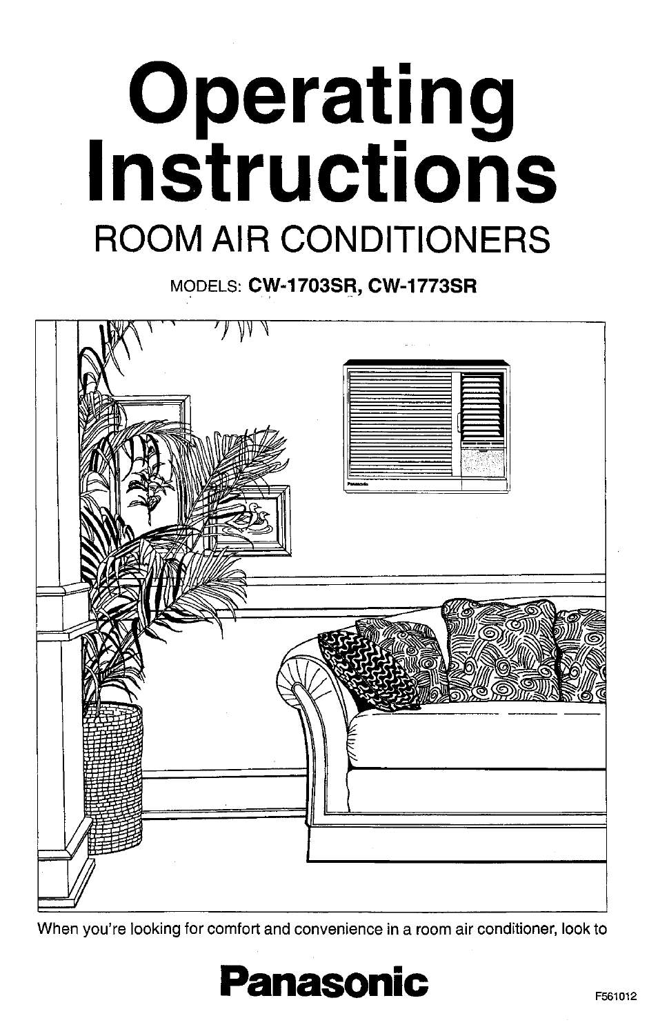 Panasonic CW-1773SR User Manual | 14 pages