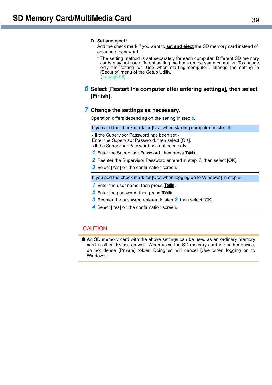 Panasonic CF-T1 User Manual | Page 39 / 72