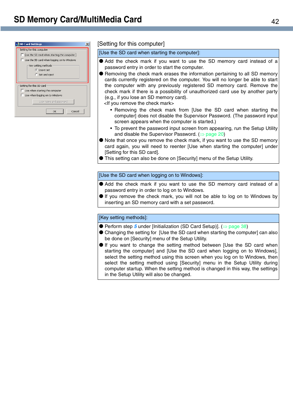 Panasonic CF-T1 User Manual | Page 42 / 72