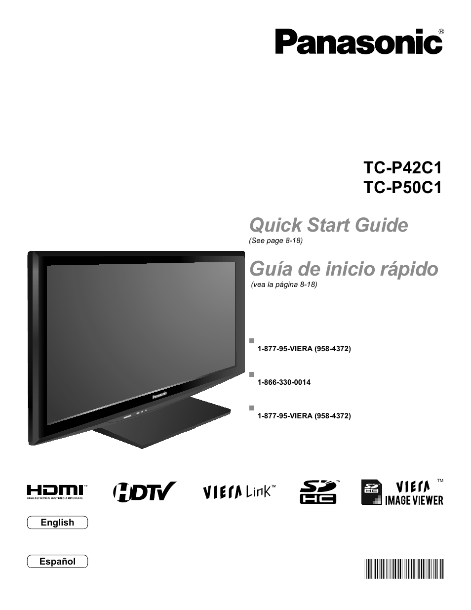 Panasonic HDMI TC-P50C1 User Manual | 71 pages