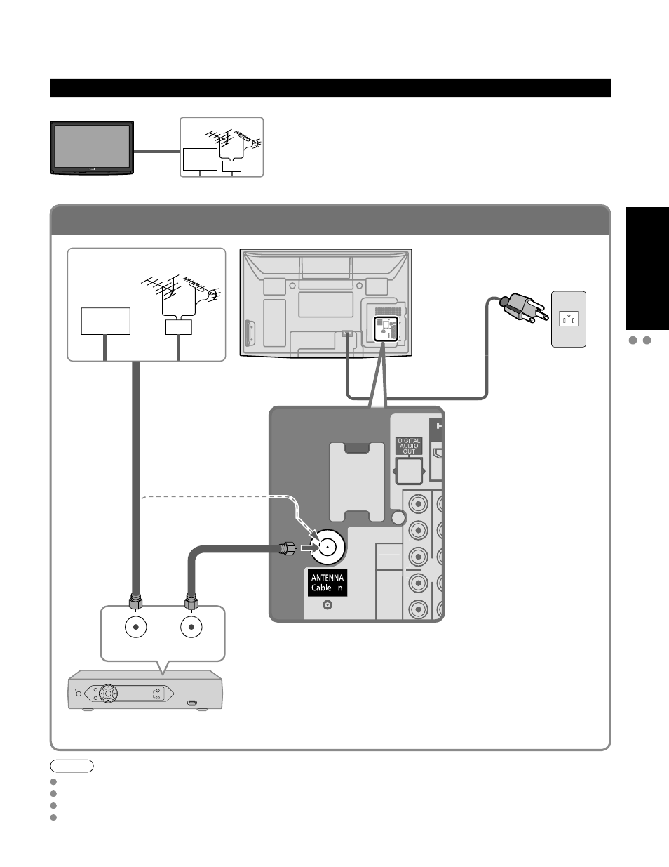 Connections, Basic connections, Basic connection | Example 1, Quick start guide | Panasonic HDMI TC-P50C1 User Manual | Page 11 / 71