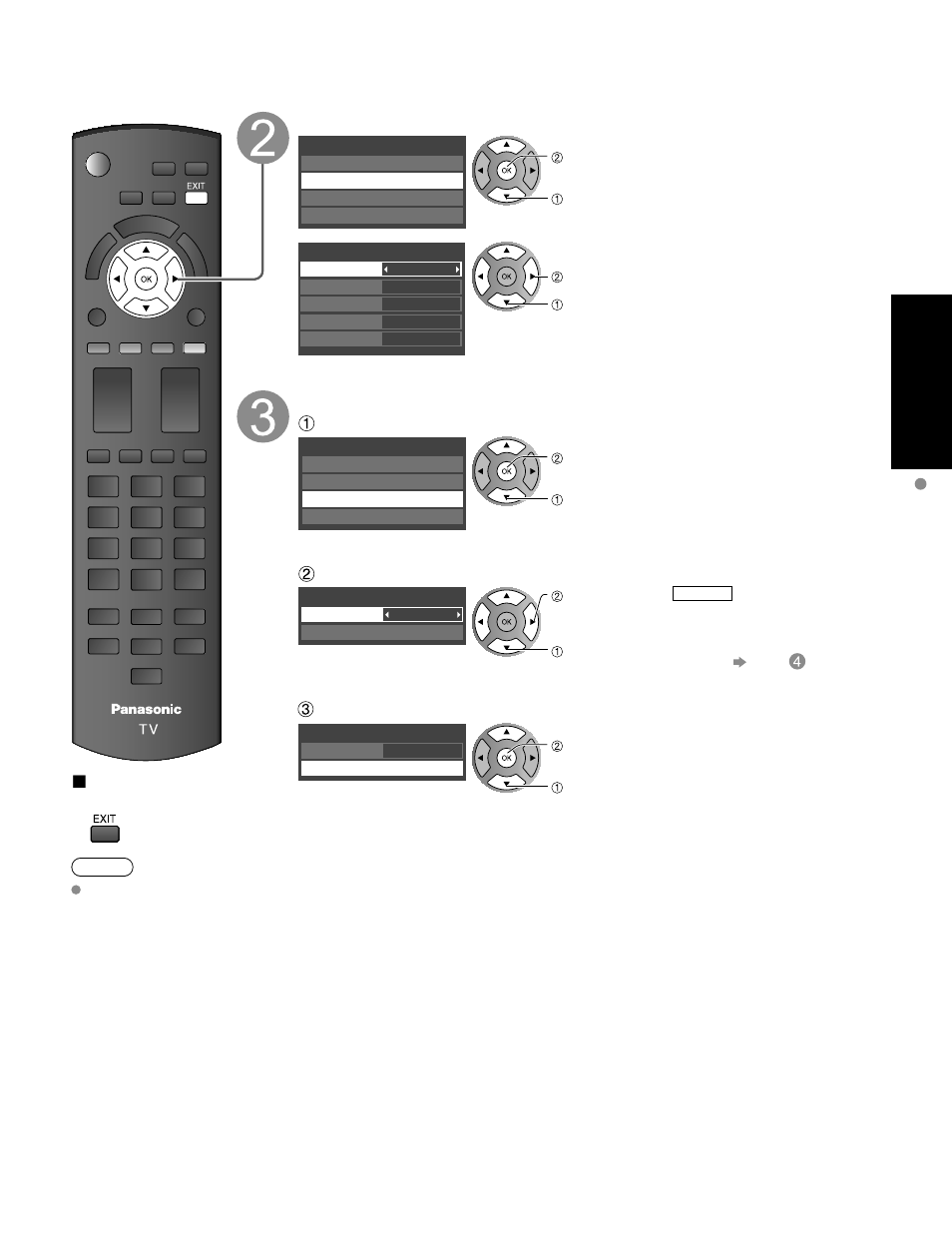 Clock set (menu item), Quick start guide, Adjust the clock | Auto channel setup, First t ime setup | Panasonic HDMI TC-P50C1 User Manual | Page 17 / 71