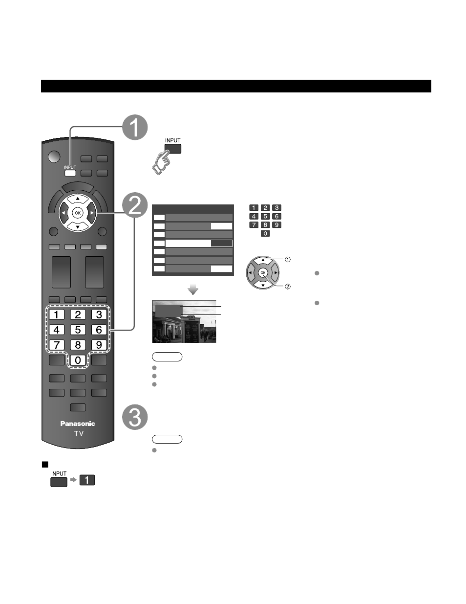 Selecting the source, Watching videos and dvds, Input select | Panasonic HDMI TC-P50C1 User Manual | Page 24 / 71