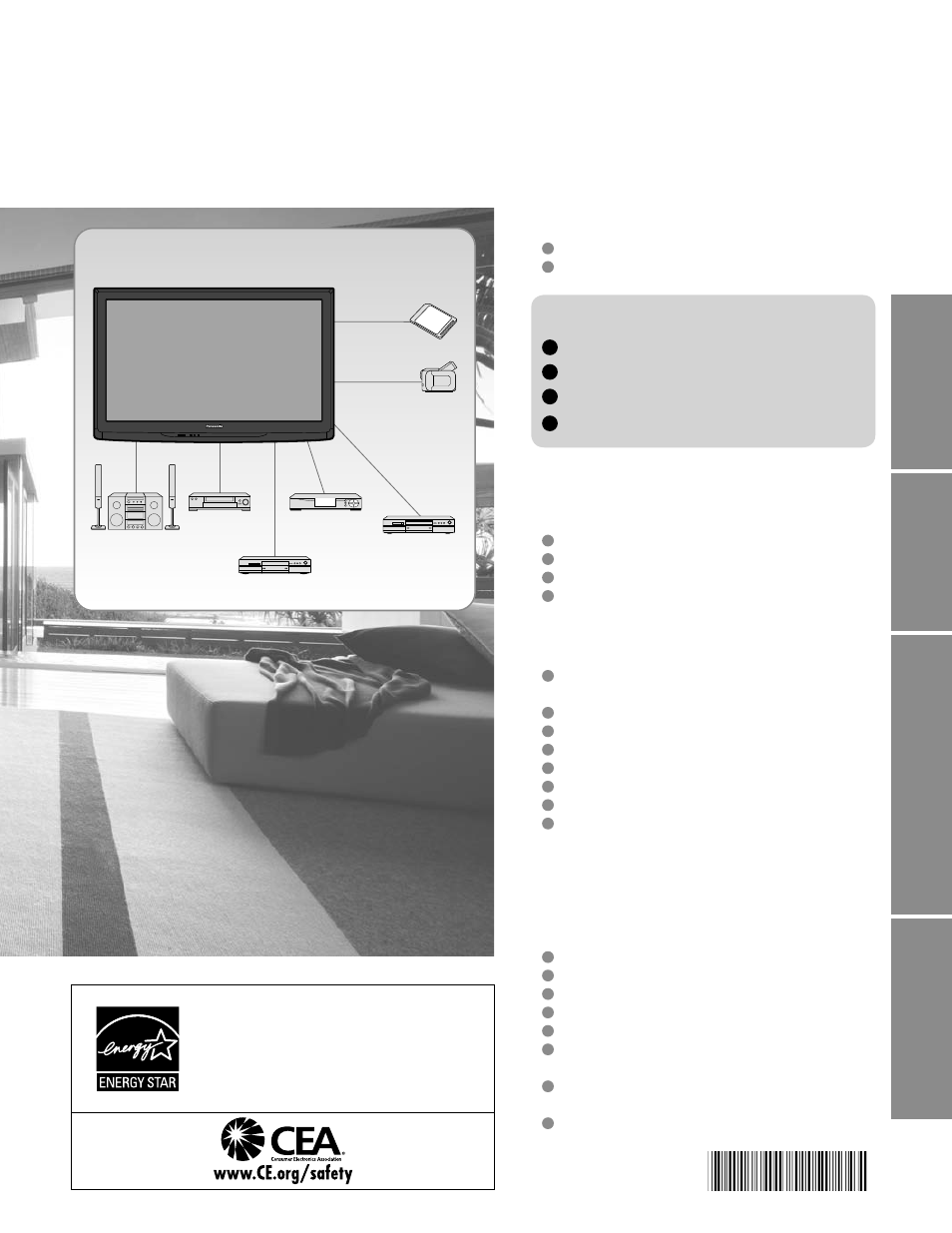Panasonic HDMI TC-P50C1 User Manual | Page 3 / 71