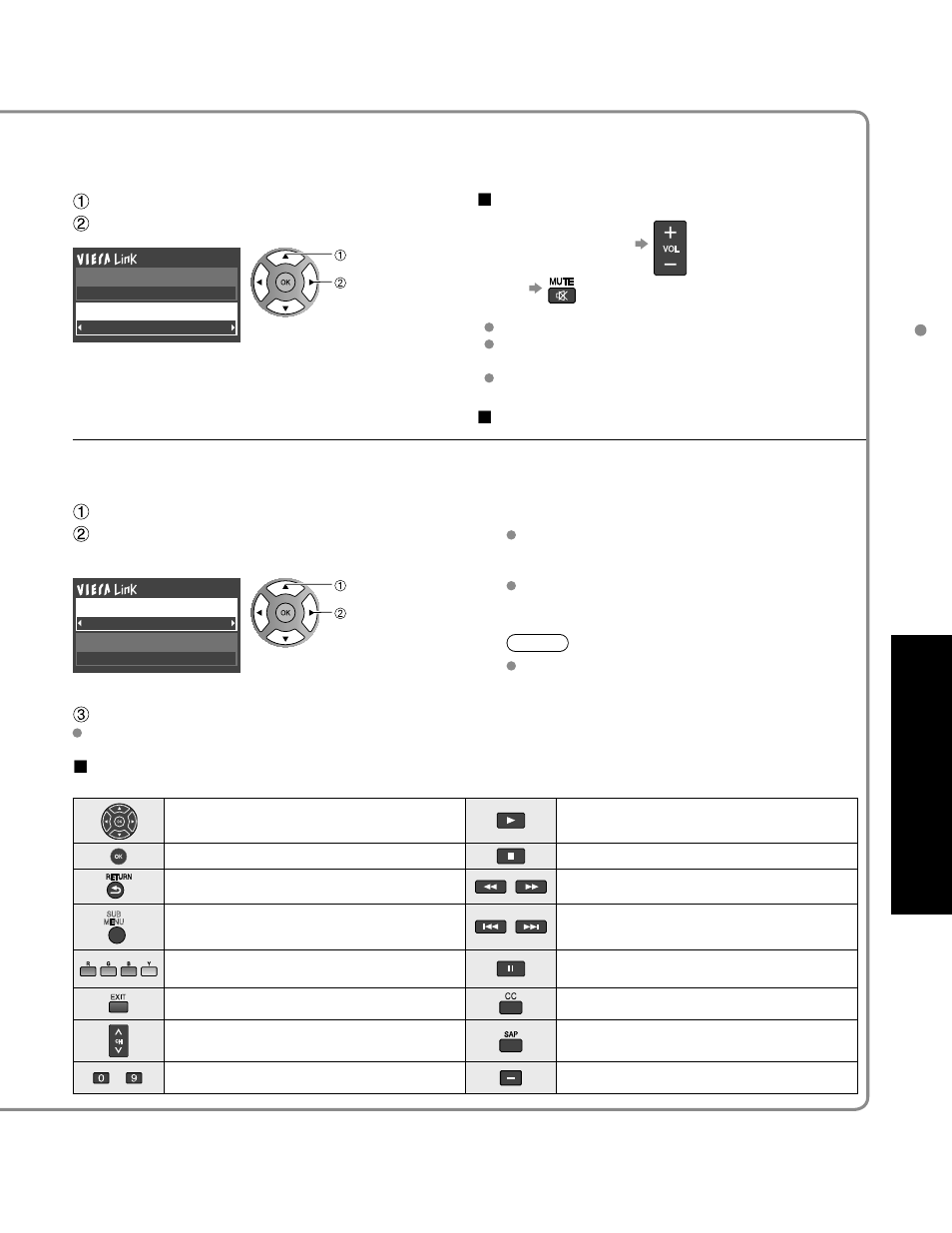 Continued), Advanced, Viera link | Hda vi control | Panasonic HDMI TC-P50C1 User Manual | Page 35 / 71