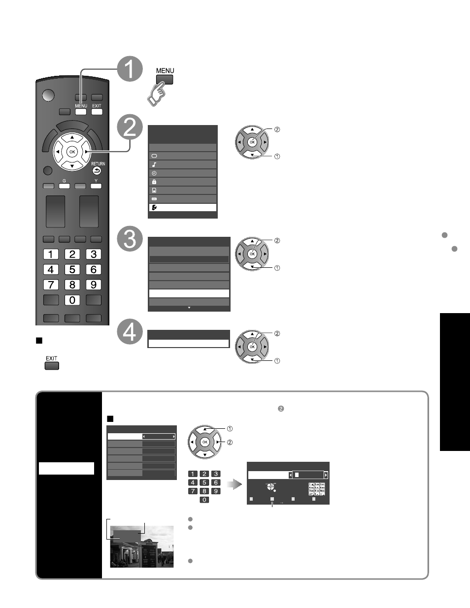 Input labels, Advanced, Display menu select setup | Select connected devices, Select input labels, Input labels closed caption, Display labels of connected devices | Panasonic HDMI TC-P50C1 User Manual | Page 41 / 71