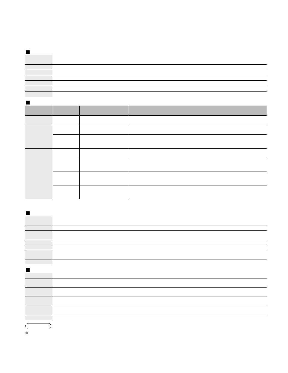 Ratings list for lock | Panasonic HDMI TC-P50C1 User Manual | Page 44 / 71