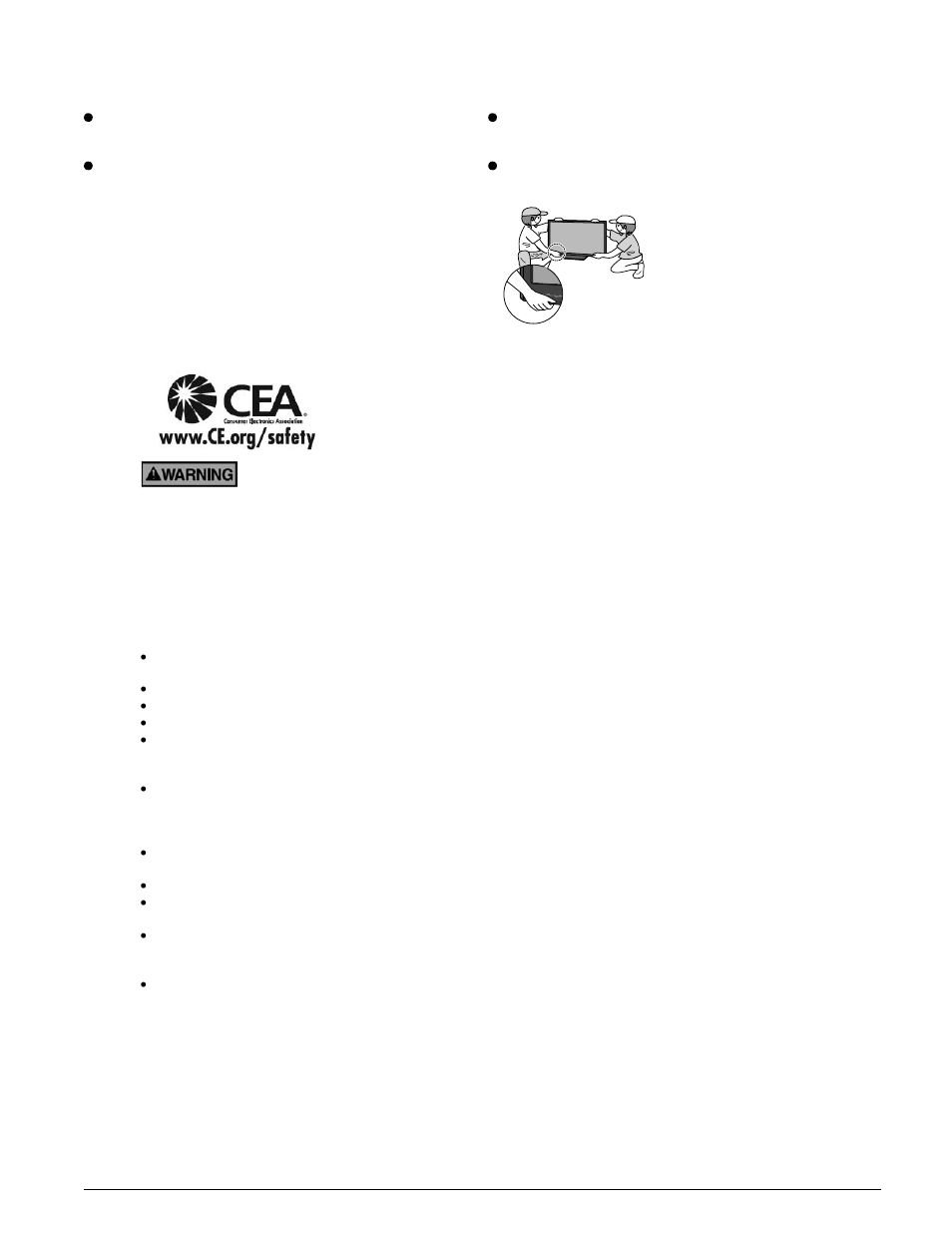 Safety precautions, Continued) | Panasonic HDMI TC-P50C1 User Manual | Page 6 / 71