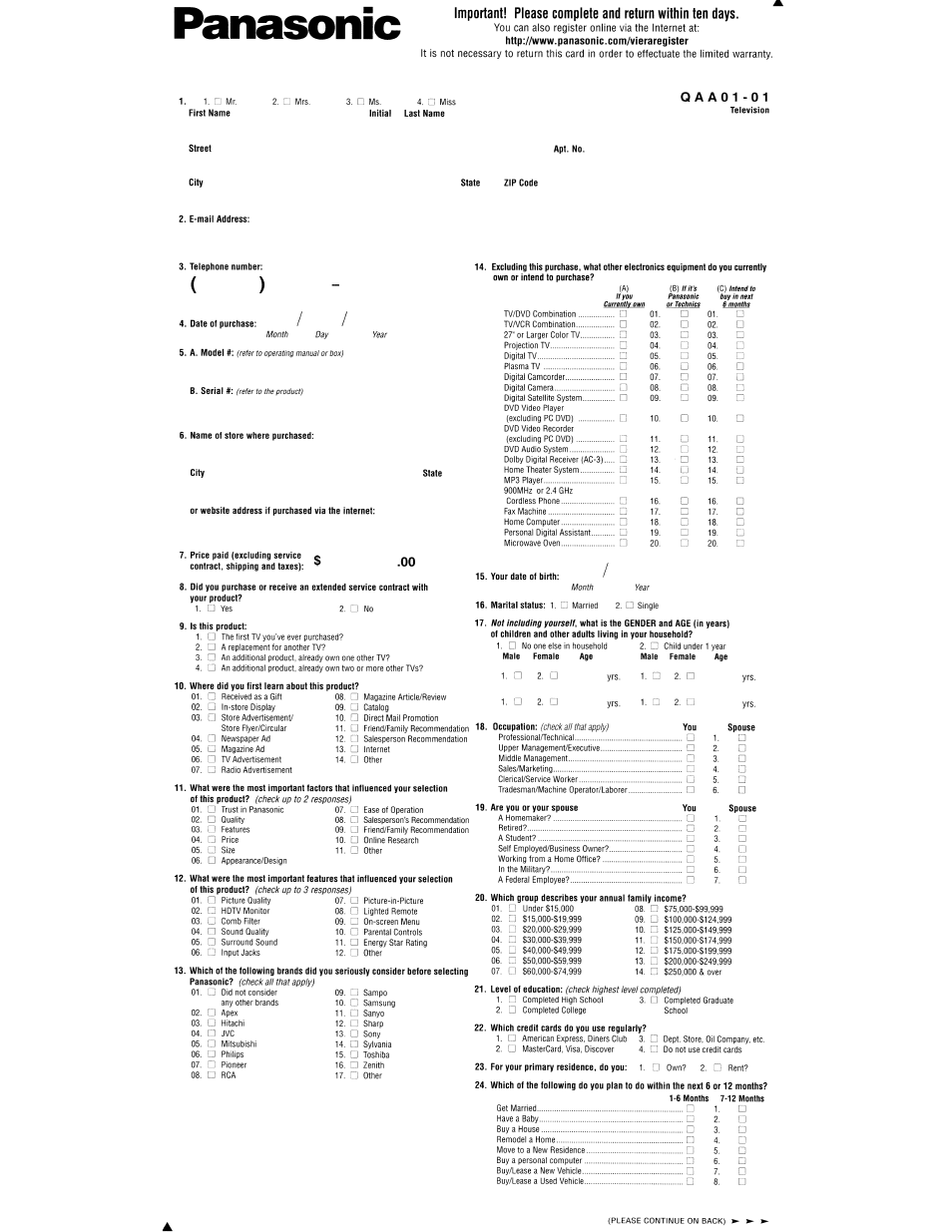 Panasonic HDMI TC-P50C1 User Manual | Page 69 / 71