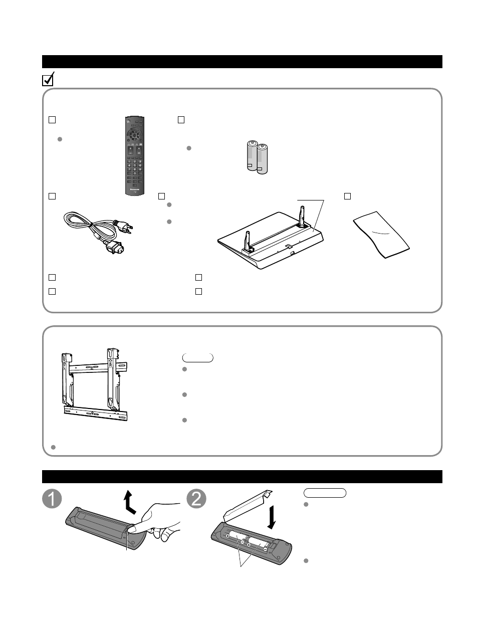 Compatible wall mount bracket, Supplied accessories, Accessories/optional accessory | Accessories, Optional accessory | Panasonic HDMI TC-P50C1 User Manual | Page 8 / 71