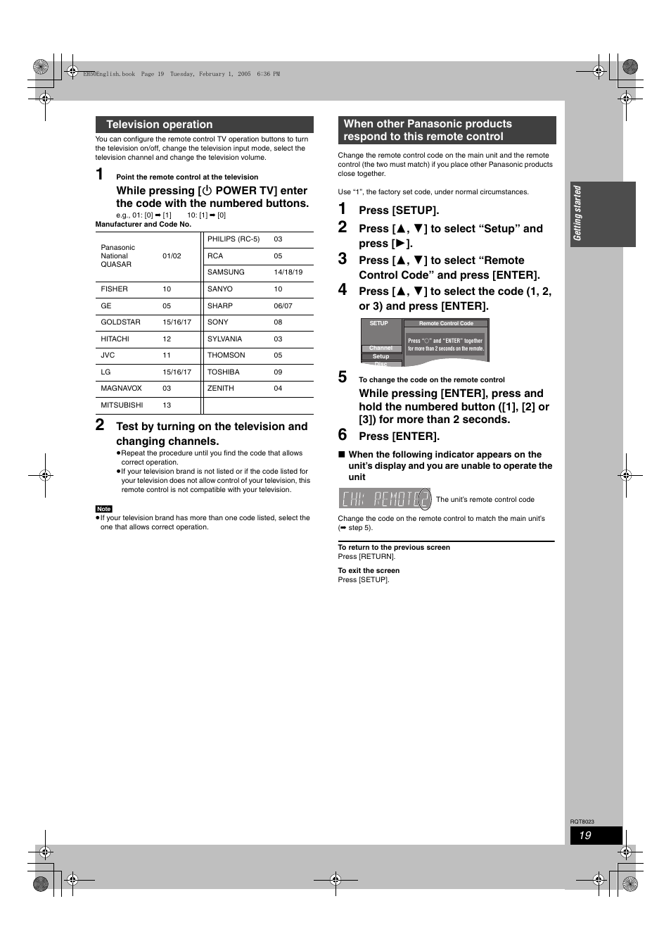 Panasonic DMR-EH50 User Manual | Page 19 / 76