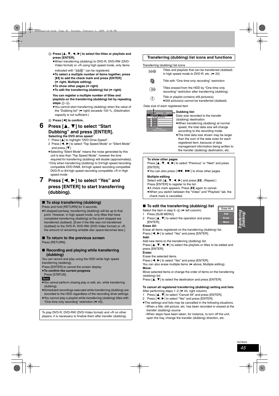 Panasonic DMR-EH50 User Manual | Page 45 / 76