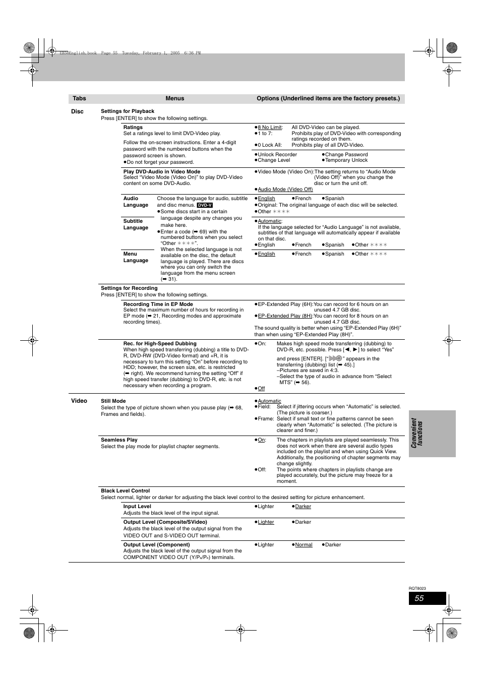 Panasonic DMR-EH50 User Manual | Page 55 / 76