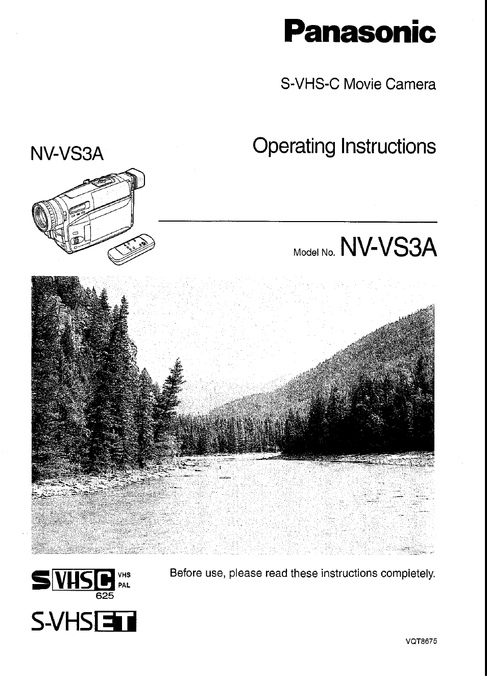 Panasonic NV-VS3A User Manual | 88 pages